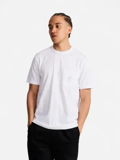 Makia miesten t-paita K Square Pocket t-shirt, valkoinen