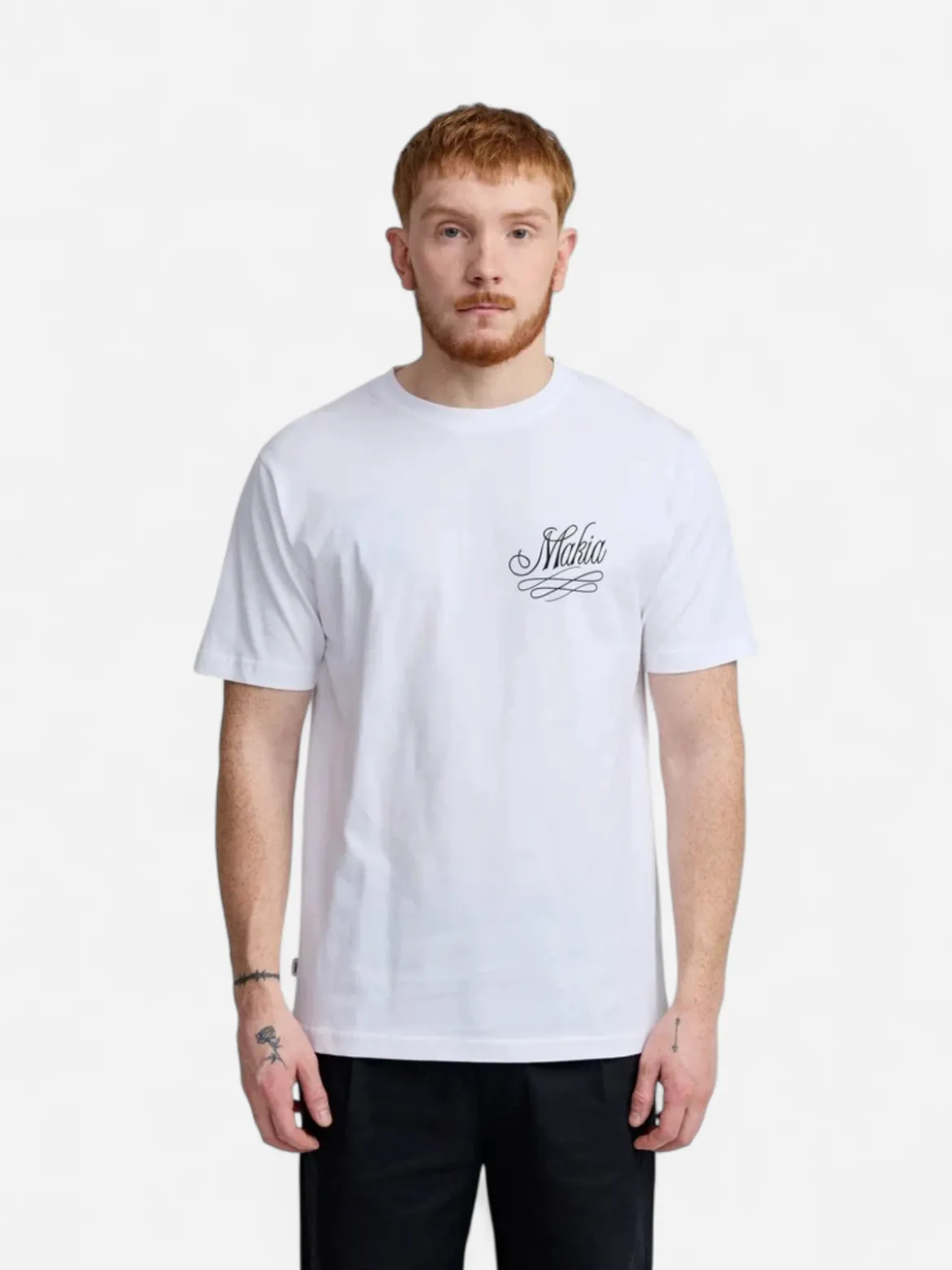 Makia miesten t-paita Mermaid T-shirt, valkoinen