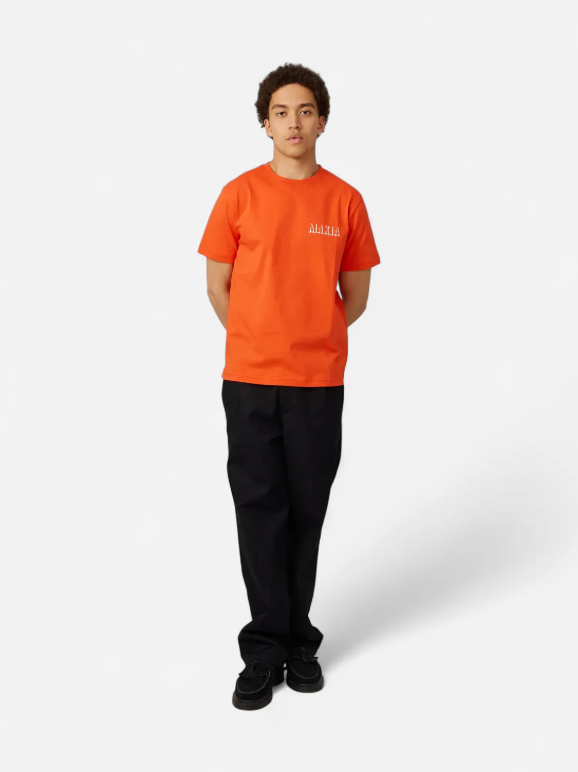 Makia miesten t-paita Shade T-shirt, oranssi