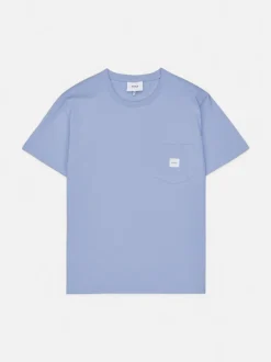 Makia Miesten T-paita, Square Pocket T-Shirt Vaaleansininen