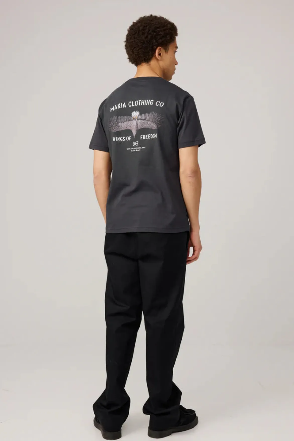 Makia miesten t-paita Wings T-shirt, musta