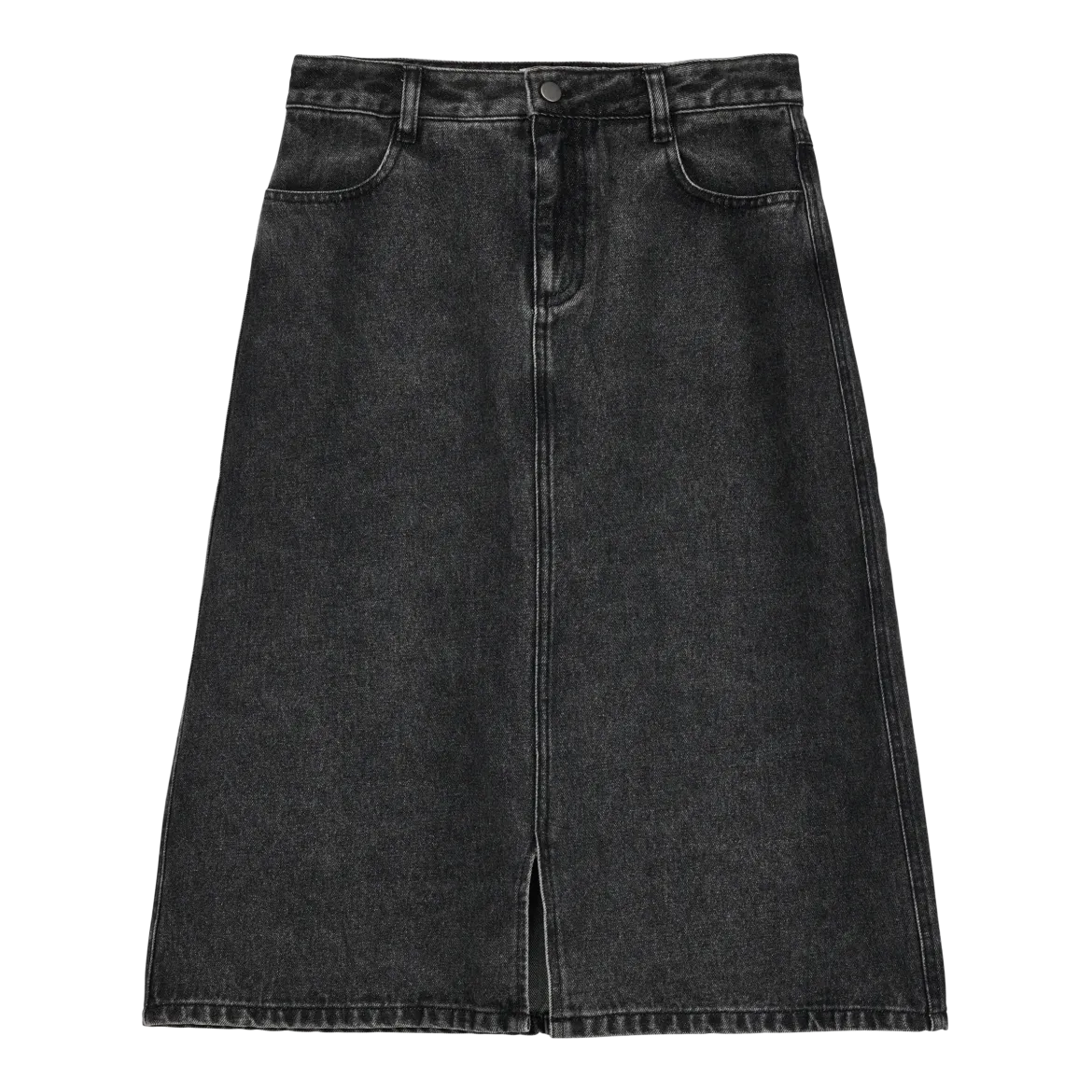 Makia naisten farkkuhame Janet Denim Skirt, musta