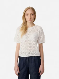 Makia naisten neulepusero Milja Knit, valkoinen