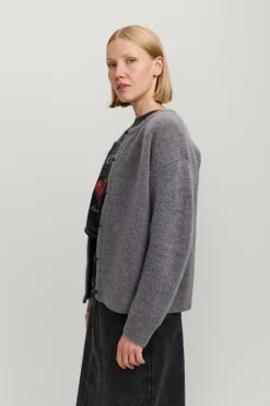 Makia naisten neuletakki Mari Cardigan, Meleerattu grafiitti