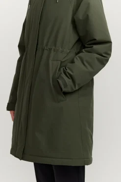 Makia naisten toppatakki Milla Coat, tummanvihreä