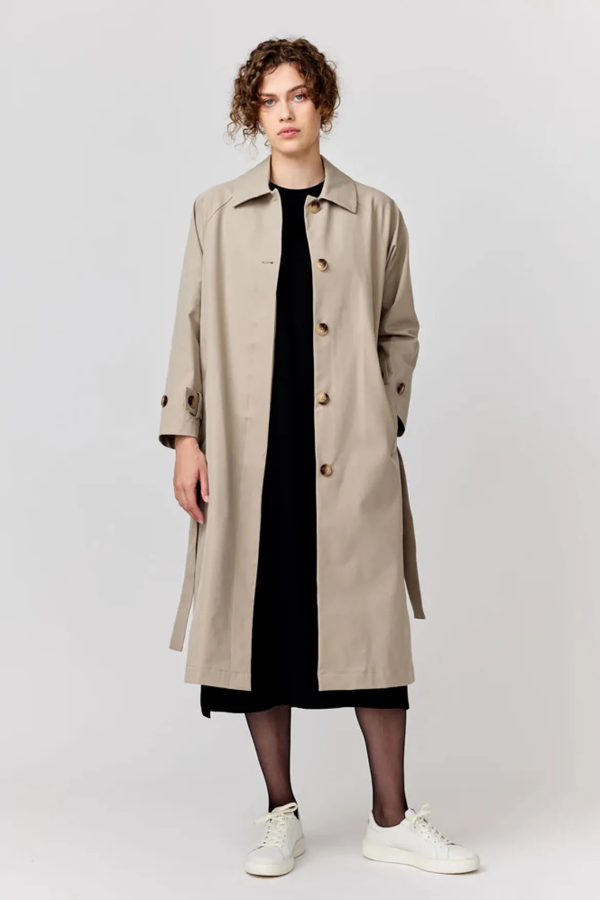 Makia naisten trenssi Olivia Trench, vaalea beige