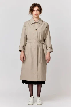 Makia naisten trenssi Olivia Trench, vaalea beige
