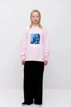 Makia x Nylon Beat collegepaita Like a Fool Sweatshirt, vaaleanpunainen
