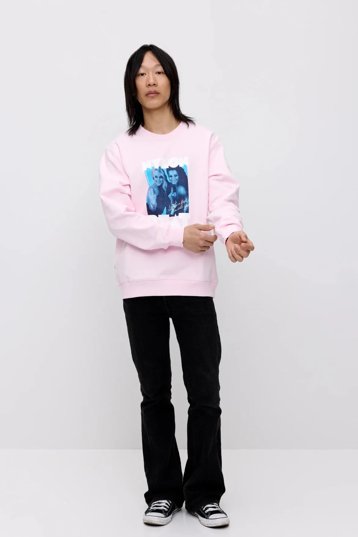 Makia x Nylon Beat collegepaita Like a Fool Sweatshirt, vaaleanpunainen