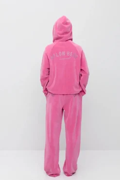 Makia x Nylon Beat huppari Nylon Zip Hoodie, vaaleanpunainen