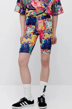 Makia x Nylon Beat shortsit Nylon Biker Shorts, monivärinen kuosi