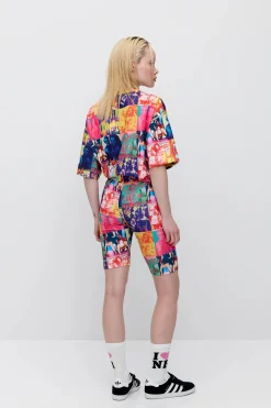 Makia x Nylon Beat shortsit Nylon Biker Shorts, monivärinen kuosi