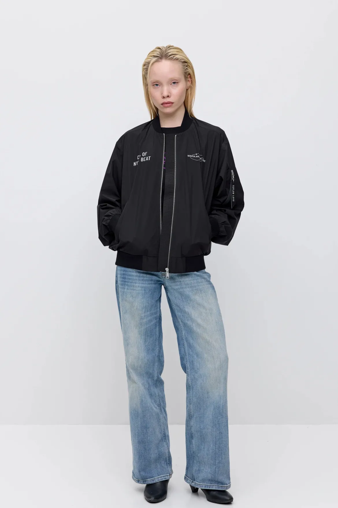 Makia x Nylon Beat takki Nylon Jacket, musta
