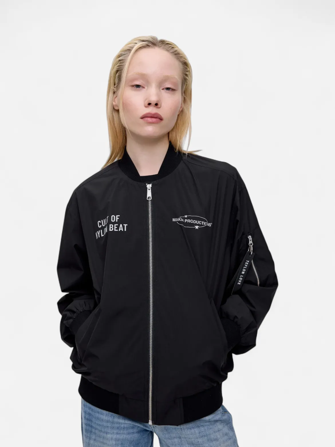 Makia x Nylon Beat takki Nylon Jacket, musta