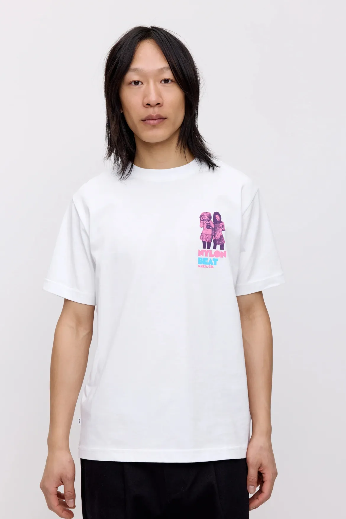 Makia x Nylon Beat t-paita Jonna&Erin T-Shirt, valkoinen