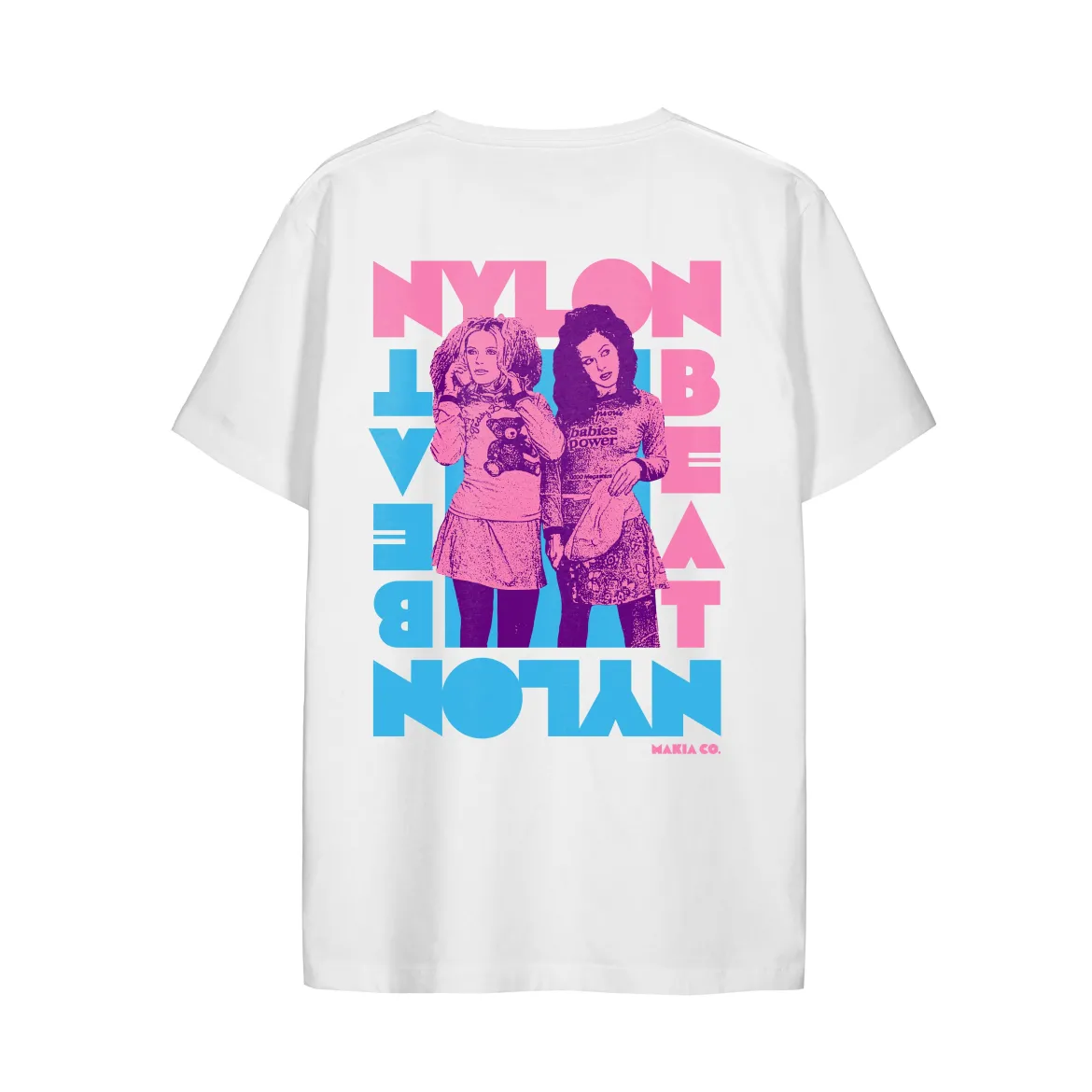 Makia x Nylon Beat t-paita Jonna&Erin T-Shirt, valkoinen