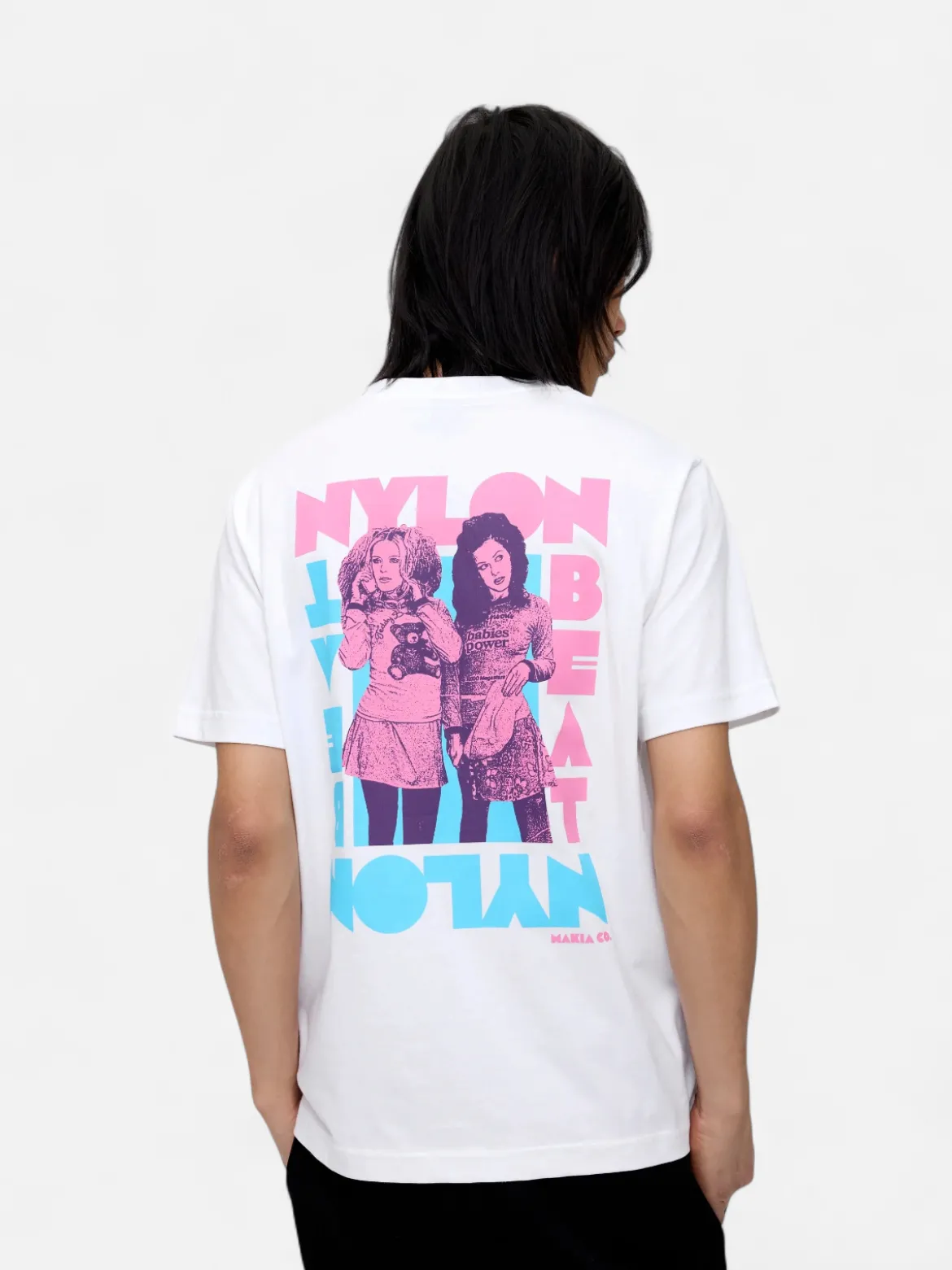 Makia x Nylon Beat t-paita Jonna&Erin T-Shirt, valkoinen