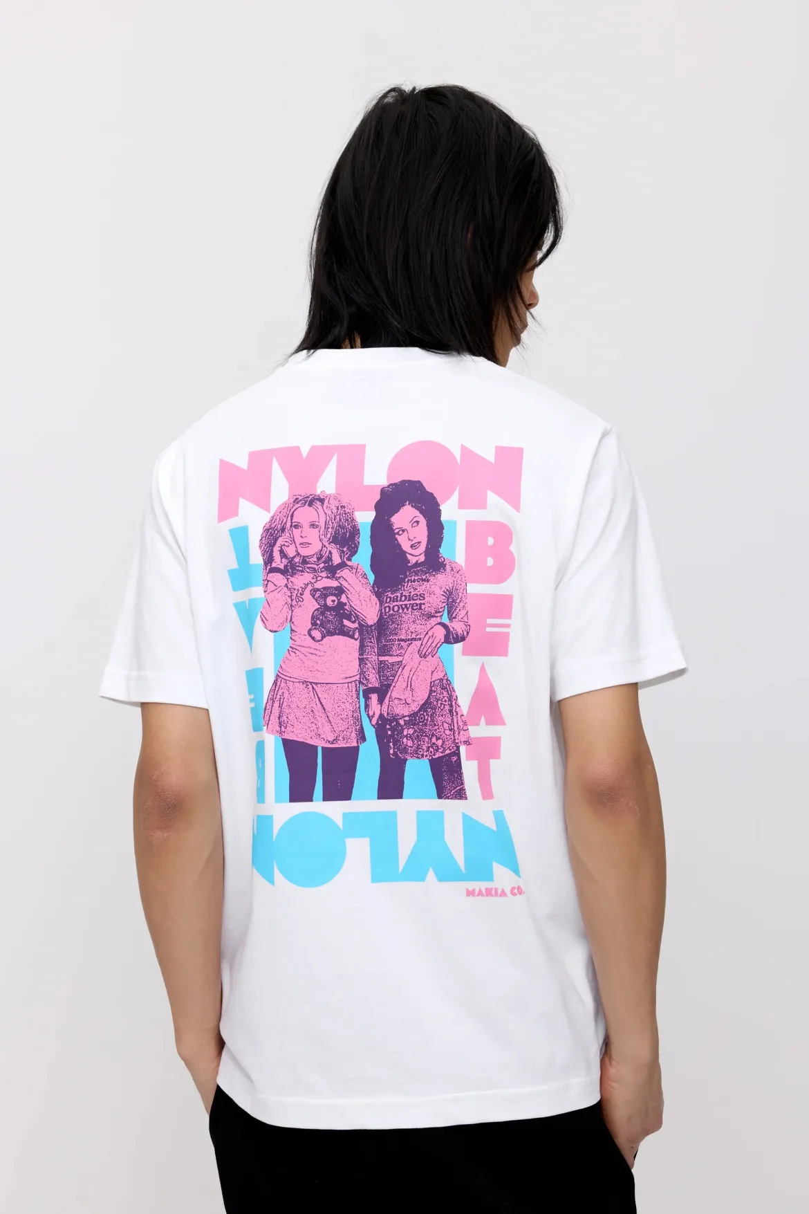Makia x Nylon Beat t-paita Jonna&Erin T-Shirt, valkoinen
