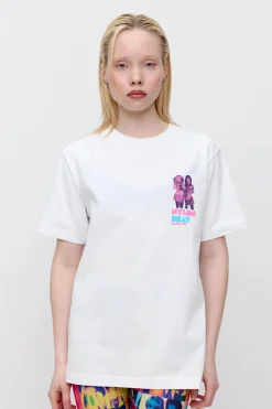 Makia x Nylon Beat t-paita Jonna&Erin T-Shirt, valkoinen
