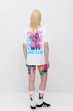 Makia x Nylon Beat t-paita Jonna&Erin T-Shirt, valkoinen