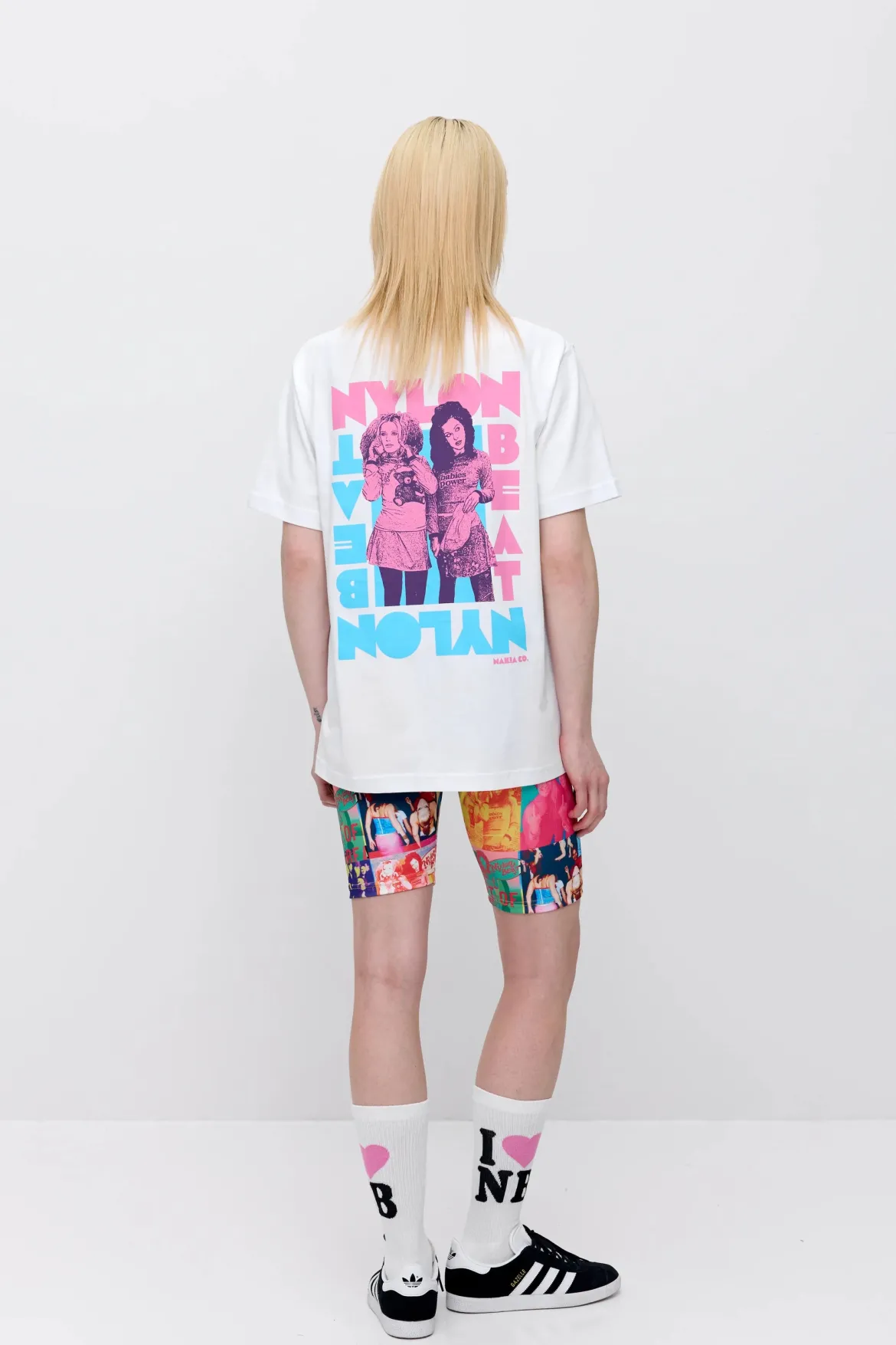 Makia x Nylon Beat t-paita Jonna&Erin T-Shirt, valkoinen