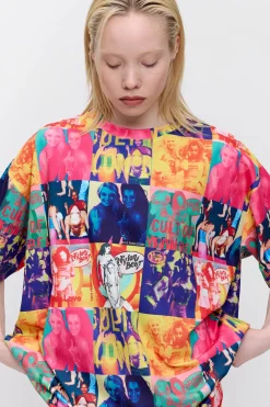 Makia x Nylon Beat t-paita Nylon Oversize T-shirt, monivärinen kuosi