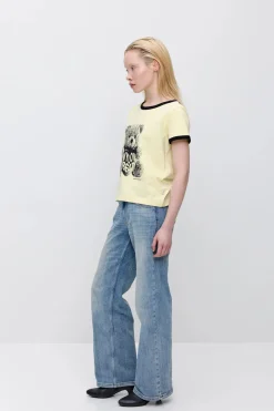 Makia x Nylon Beat T-paita Teddy, keltainen