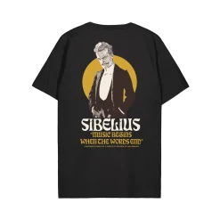 Makia x Sibelius miesten T-paita Sibelius Music, musta