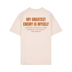 Makia x Sibelius miesten T-paita Sibelius Greatest Enemy, luonnonvalkoinen