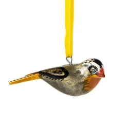 Mifuko Koriste, Wooden ornament | Robin chat