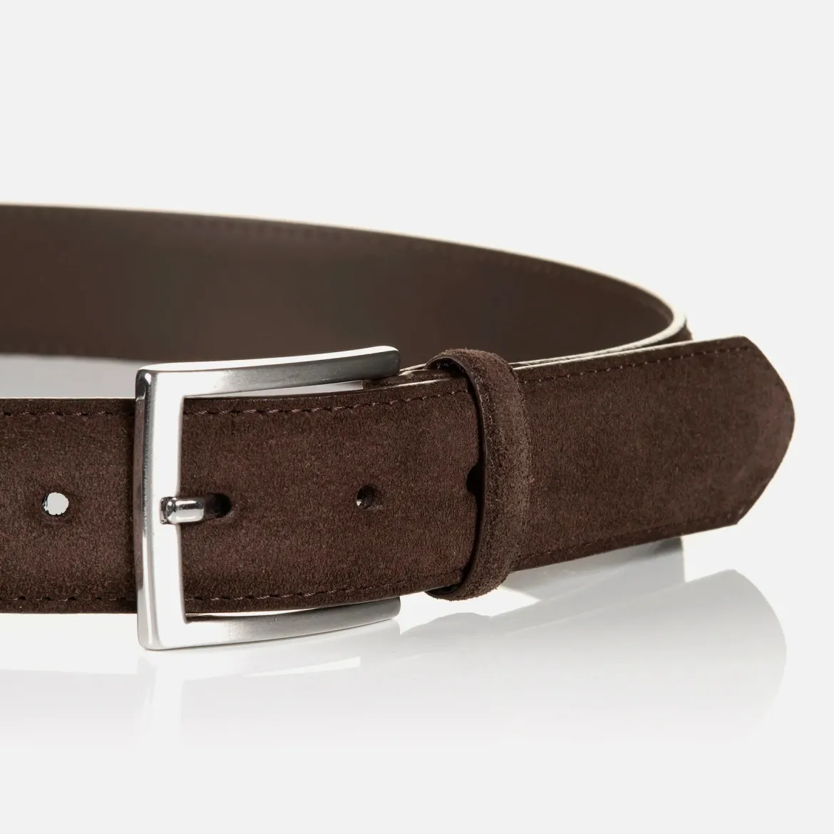 Monti miesten vyö Montreal Suede Belt, tummanruskea
