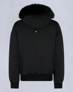 Moose Knuckles miesten toppatakit Original Ballistic Shearling Trim Bomber, musta