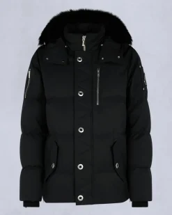Moose Knuckles miesten untuvatakki Original Shearling Trim 3Q Jacket, musta