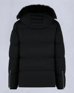 Moose Knuckles miesten untuvatakki Original Shearling Trim 3Q Jacket, musta
