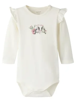 Name It body NBFBIRDY LS BODY, luonnonvalkoinen