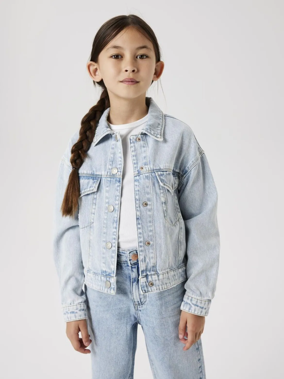Name It lasten farkkutakki, NKFMILA DENIM JACKET Vaaleansininen