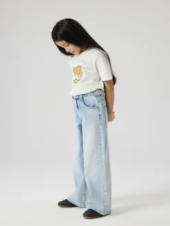 Name It lasten farkut NKFBELLA SKATER BUCKLE JEANS, vaaleansininen