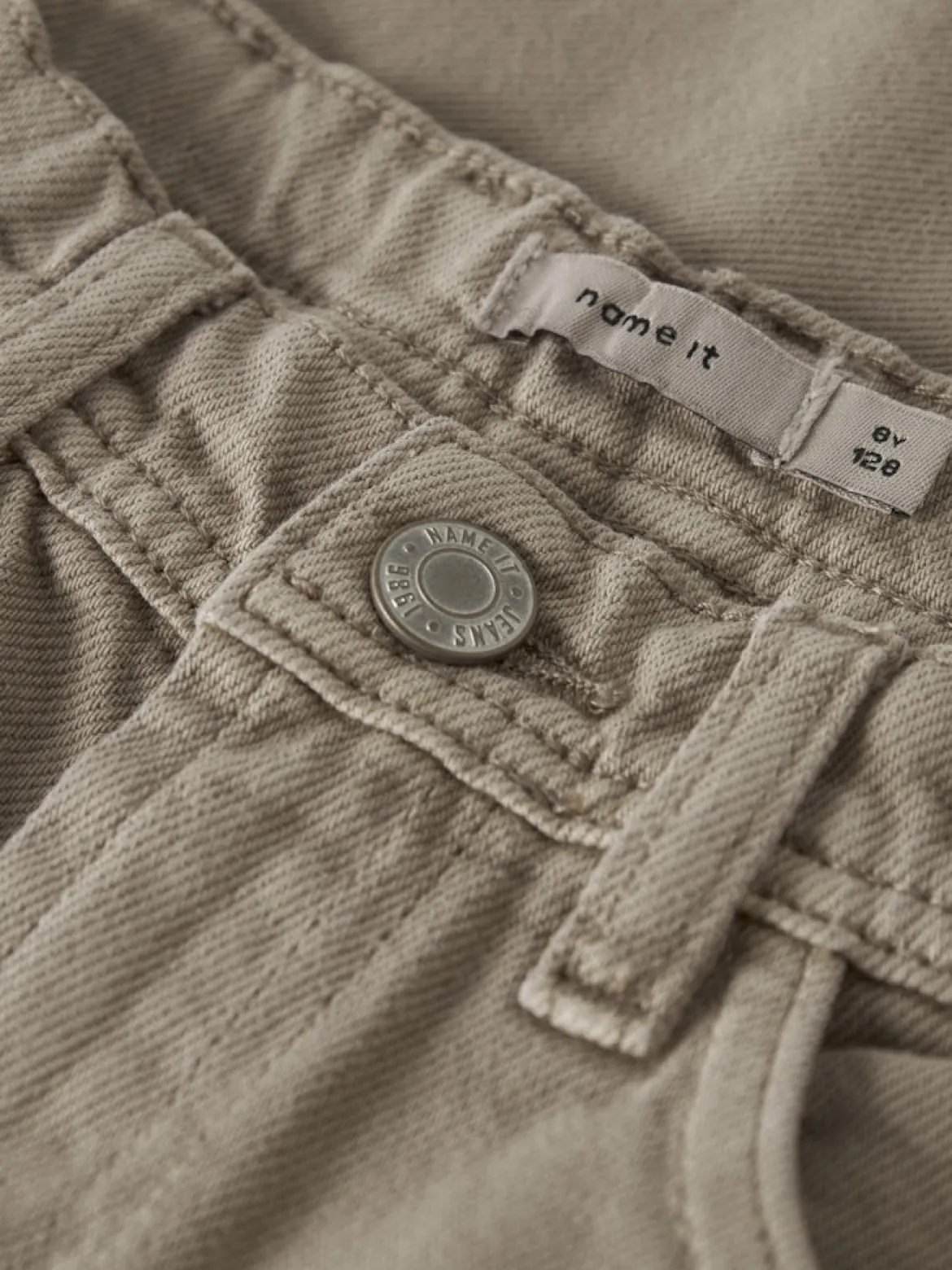 Name It lasten housut Nkmben X‑Skater Twill Pant, beige
