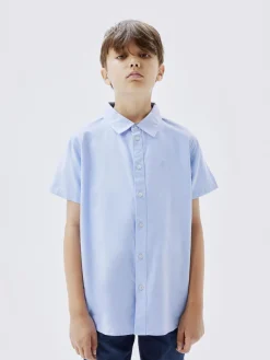 Name It lasten paita, NKMNEWSA SS SHIRT Vaaleansininen