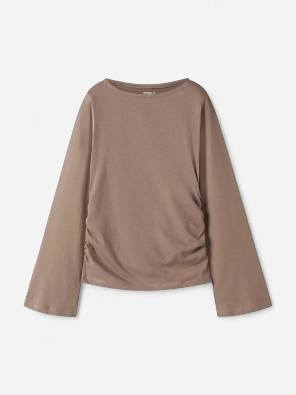 Name It lasten pitkähihainen paita Flanni, beige