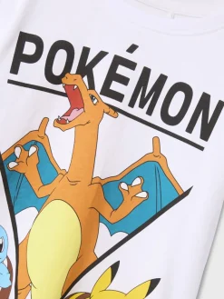 Name It lasten t-paita, NKMAST POKEMON LS NREG TOP BOX Valkoinen