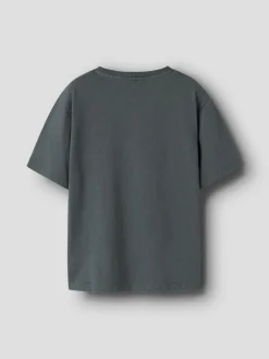 Name It lasten t-paita NKMBANK SS NREG TOP, tummanharmaa