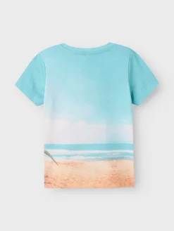 Name It lasten t-paita, NMMJAKO SS TOP Sininen Kuosi