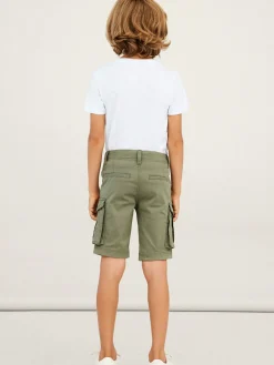 Name It reisitaskushortsit, NKMRYAN REG TWI L SHORTS Armeijanvihreä
