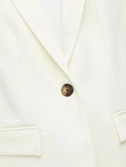 Object Naisten Bleiseri OBJSIGRID LS BLAZER NOOS Luonnonvalkoinen