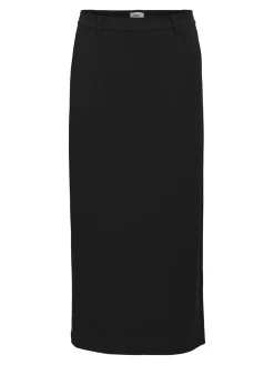 Object naisten hame, OBJLISA MW LONG SKIRT Musta