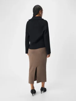 Object naisten hame, OBJREYNARD HW KNIT SKIRT Morel