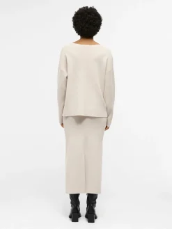 Object naisten hame, OBJREYNARD HW KNIT SKIRT 4976512