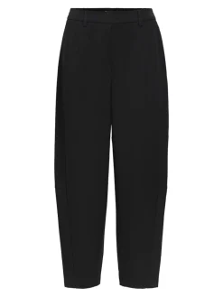 Object naisten housut Lisa HW Ankle Barrel Pant, musta
