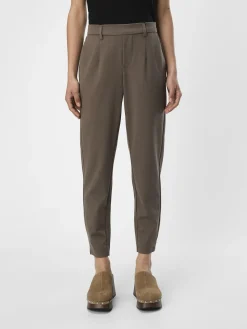 Object, Naisten Housut, Lisa Slim Pant Noos Kaakaonruskea